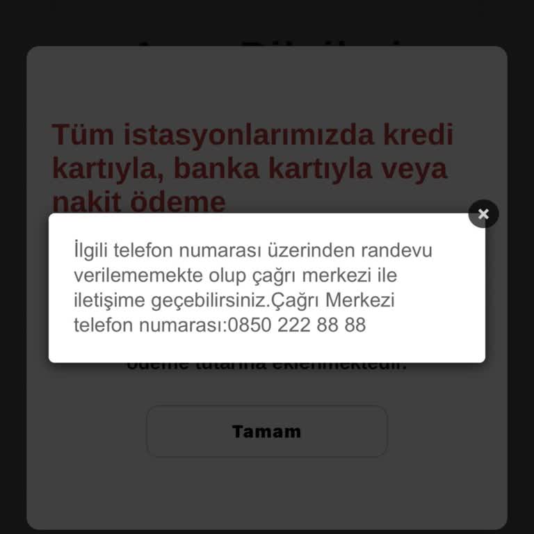 Tüvtürk Uygulamasında Telefon Numaramın Blokajı Nedeniyle Randevu Alamıyorum