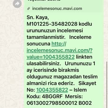 Mavi Mağazasındaki Hatalı Değişim Ve Yanlış Ürün Teslimi