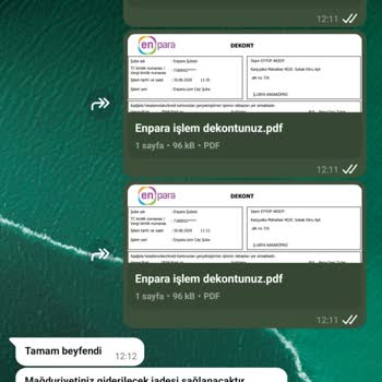 Ünallar Oto Yedek Parça'dan Alınan Parçanın Gönderilmemesi Ve Çifte Ödeme Talebi