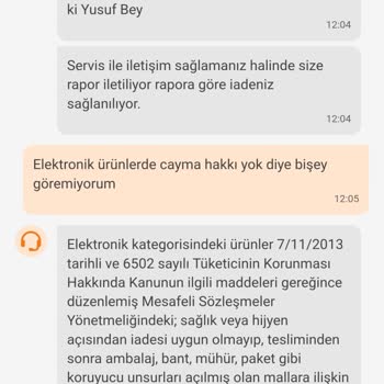 İade Talebim Hijyen Bahanesiyle Reddedildi Ve Hasarlı Ürün Geri Döndü