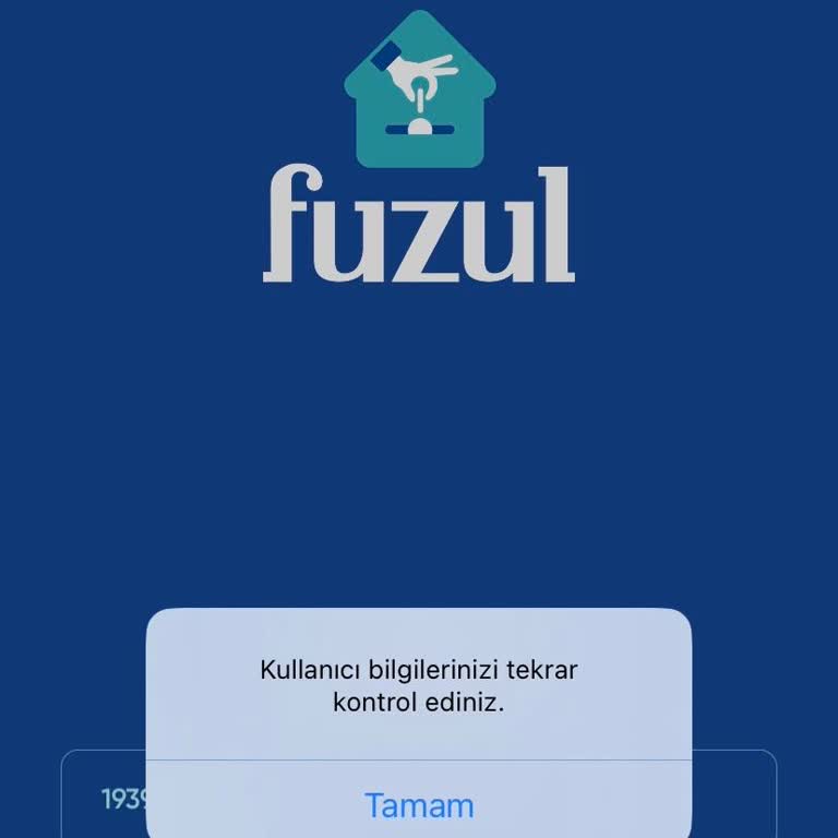 Fuzulev Mobil Uygulama Giriş Hatası Ve Ödeme Takibi Mağduriyeti