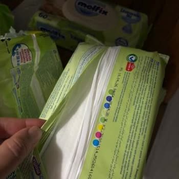Açılmış Ambalajlı Ve Kurumuş Molfix Bebek Mendilleri