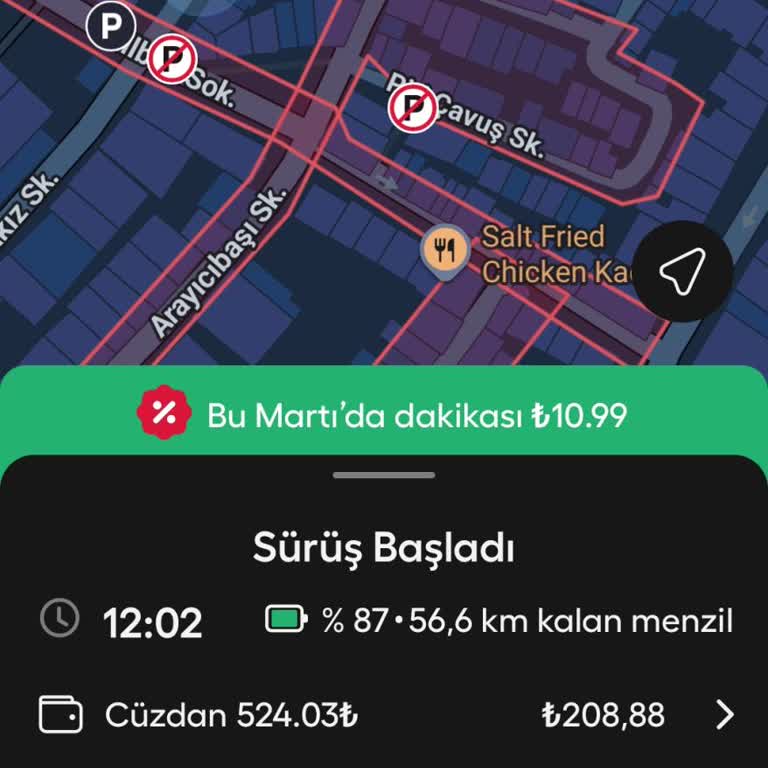 Martı Scooter Park Alanı Hatası Nedeniyle Haksız 1200 TL Ceza Ve Fazla Ücret İadesi Talebi