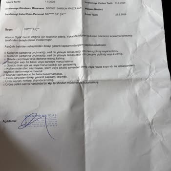 Bir Ay İçinde Çerçeve Açıldı, Garanti Reddi Kabul Edilemez