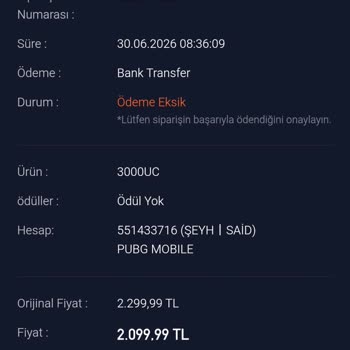 Midasbuy Fast Ödemeli UC Alımında Ücret İadesi Ve Yükleme Eksikliği