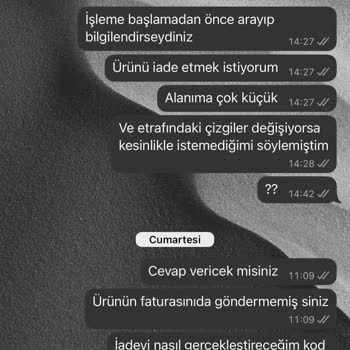 Stokta Var Söylenen 130 Cm Halı Yolluk İptal Edilmeyip 120 Cm Olarak Gönderildi