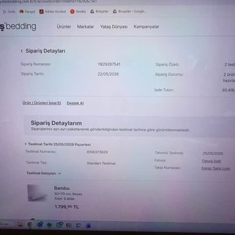 İki Ay Bekletilen Siparişin Gecikmesi Ve Kısmi İptali