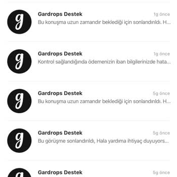 Gardrops Uygulamasında 950 TL Ödeme Banka Hesabına Yatırılmadı Ve Geri Dönüş Yok
