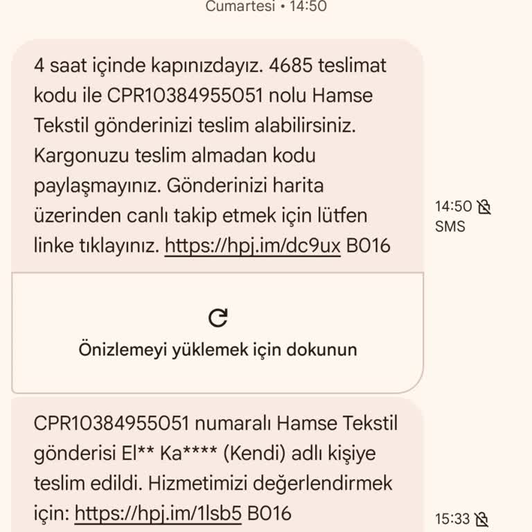 Teslim Edildi Bildirimi Yanlış, Kargo Hiç Gelmedi