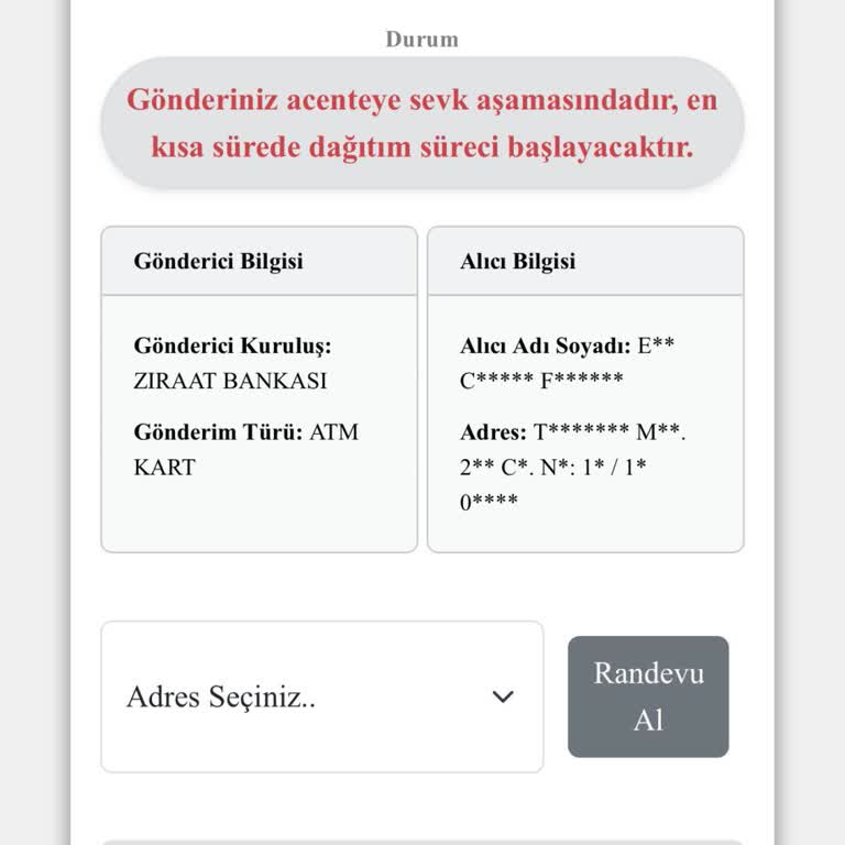 Ziraat Bankası Kartımın Teslimatı 30 Gün Gecikti Ve İletişim Sağlanamıyor
