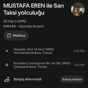 Uber Sürücüsü Taksi Metresini Kapatıp Ücreti Çifte Çıktı