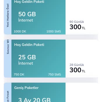 Hoşgeldin 50GB Paketi Hakkında Yanlış Bilgilendirme Ve Tarifsiz Bekleyiş