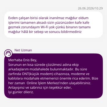 Binada 25 Gün Süren İnternet Kesintisi Ve Açık Bilgilendirme Talebi