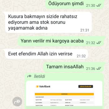 13.500 TL'lik Ödeme Sonrası Ürün Gelmedi, İade Talebi