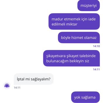 İki Saat Beklemeye Son Verilmeyen Siparişin İptali Ve İadesi Talebi