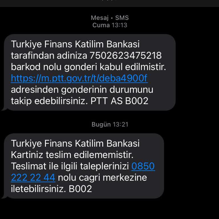 Evde Olmama Rağmen Kart Teslim Edilemedi