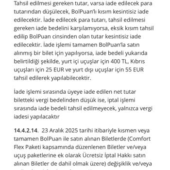 Pegasus'ta Ücretsiz İptal Hakkı Yanıltıcı; Sabit Ücret Kesintisiyle Karşılaştım