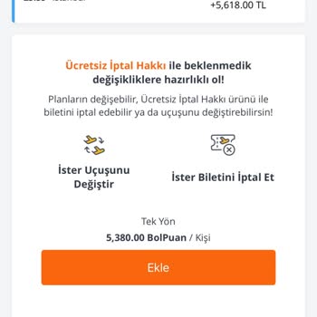 Pegasus'ta Ücretsiz İptal Hakkı Yanıltıcı; Sabit Ücret Kesintisiyle Karşılaştım