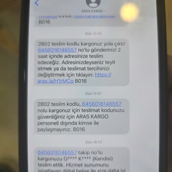Aras Kargo’da Teslimat Sorunu Ve Saygısız Şube Personeli