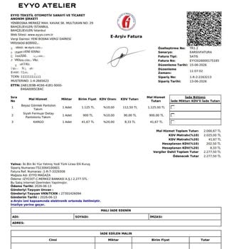 Eyyo Atelier İade Edilen Siparişlerde Para İadesi Yapılmadı Ve Müşteri Hizmetleri Cevapsız