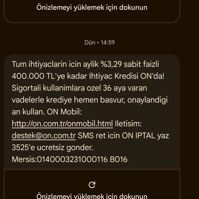 On Bankacılık’tan Sürekli Kredi Teklifleri Beni Rahatsız Ediyor