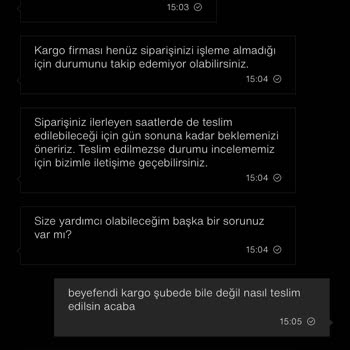 Zara Siparişimin Teslimi Gecikti Ve Bilgi Alınamıyor