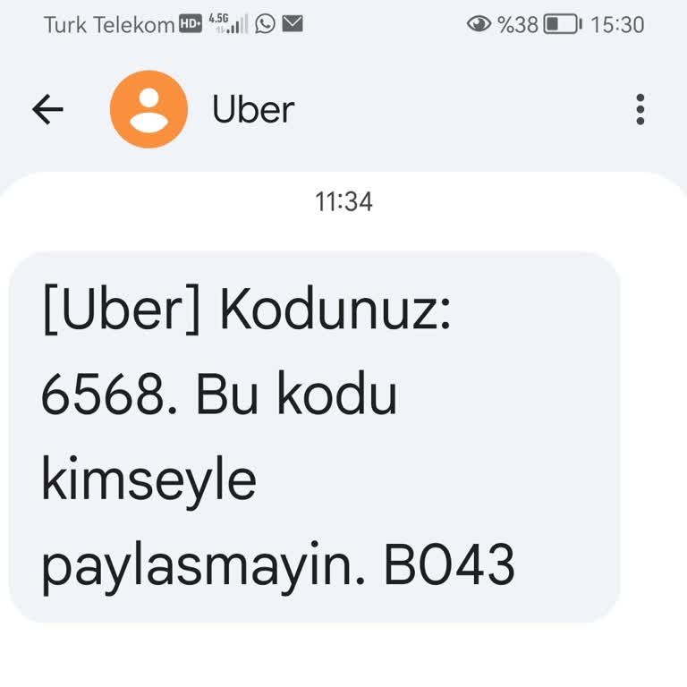 İzinsiz Uber Giriş Kodu Ve Kişisel Veri Kullanımı Şikayetim
