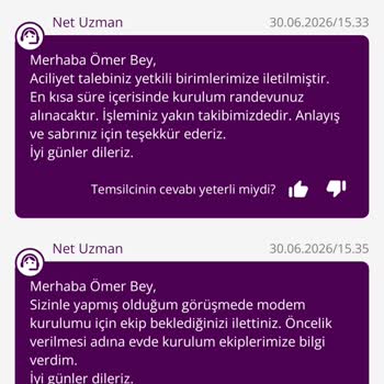 Kurulum Ekibi Gelmedi, İnternet Bağlantısı Hâlâ Yok