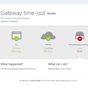 Ideasoft’tan Sürekli Gateway Timeout Hatası ve Satış Kaybı