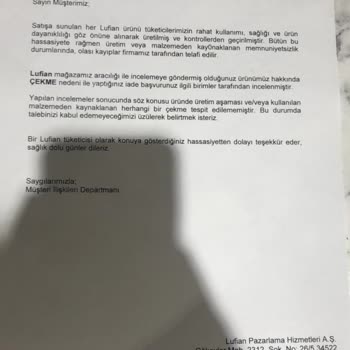 Lufian Pantolonundaki Çekme Sorunu Ve Müşteri Desteğinin Yetersizliği