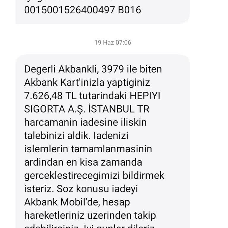 Akbank Kartı İade Talebi Görünmüyor Ve 7.626 TL Gecikmesi