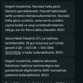 Ücretsiz Plan Değişikliği Sonrası Açıklanamaz 815 TL Fatura
