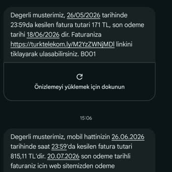 Ücretsiz Plan Değişikliği Sonrası Açıklanamaz 815 TL Fatura