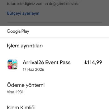 Çocuğumun Google Play Üzerinden Yapılan Yetkisiz 5000 TL’lik Alışverişi İadesi Talebi