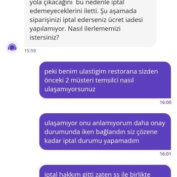Getir Müşteri Temsilcilerinin Yanıltıcı Cevapları İptali İmkânsız Kıldı