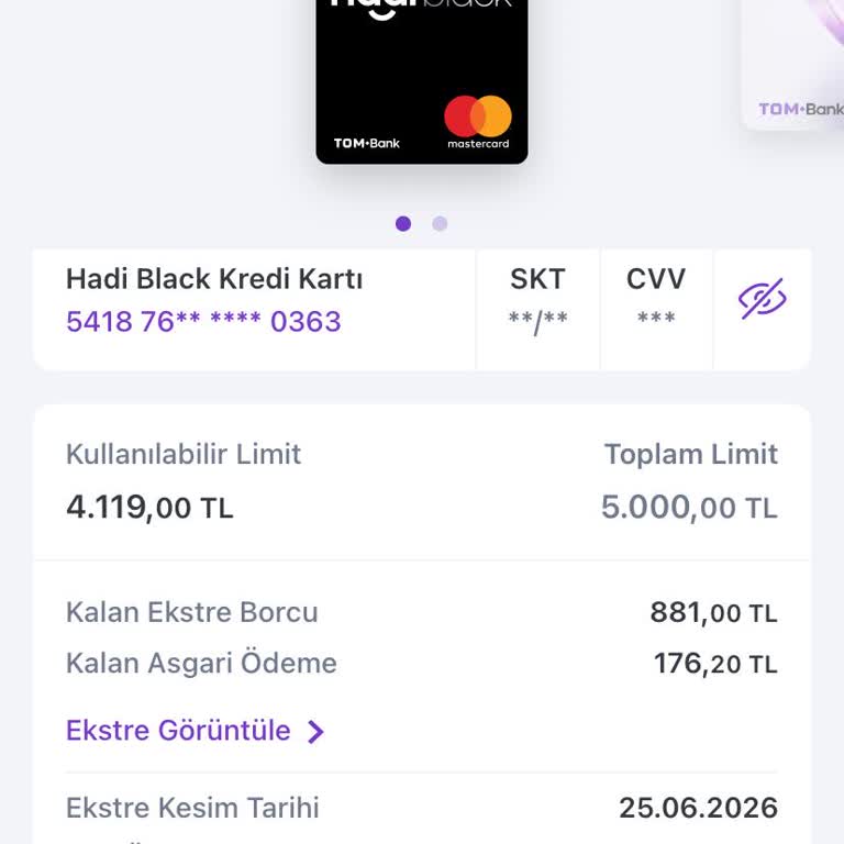 Aidatsız Olduğu Söylenen Kredi Kartına 881 TL Aidat Yansıtılması