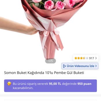 Çiçek Sepeti Sipariş Edilen Buket Görseliyle Uyuşmuyor, Yetersiz Puan İadesi