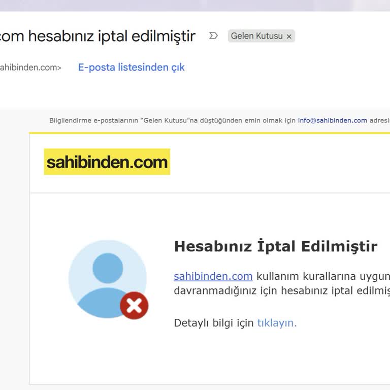 Üyeliğim Açıklamasız Kapatıldı, Açılmasını Ve İlanlarımın Geri Yüklenmesini Talep Ediyorum