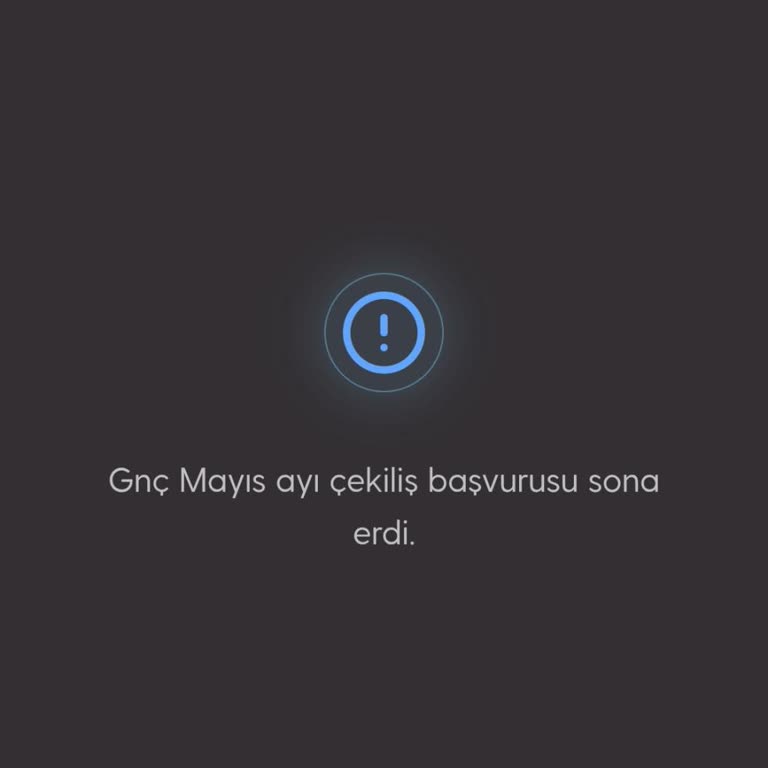 Yanlış Dönem Bilgisi Gösteren Uygulama Çekiliş Katılım Hakkımı Engelledi