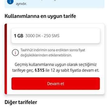 Taahhüt Sürecinde Uygun Fiyatlı Tarife Teklifi Alamadım