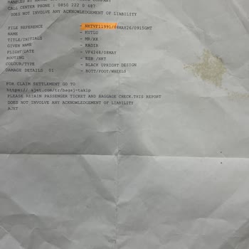Şırnak Havalimanı’nda Kırılan Valizim İçin Yeni Değişim Talebi