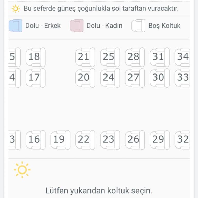 Ali Osman Ulusoy Otobüsünde Yanıltıcı Koltuk Şeması Mağduriyeti