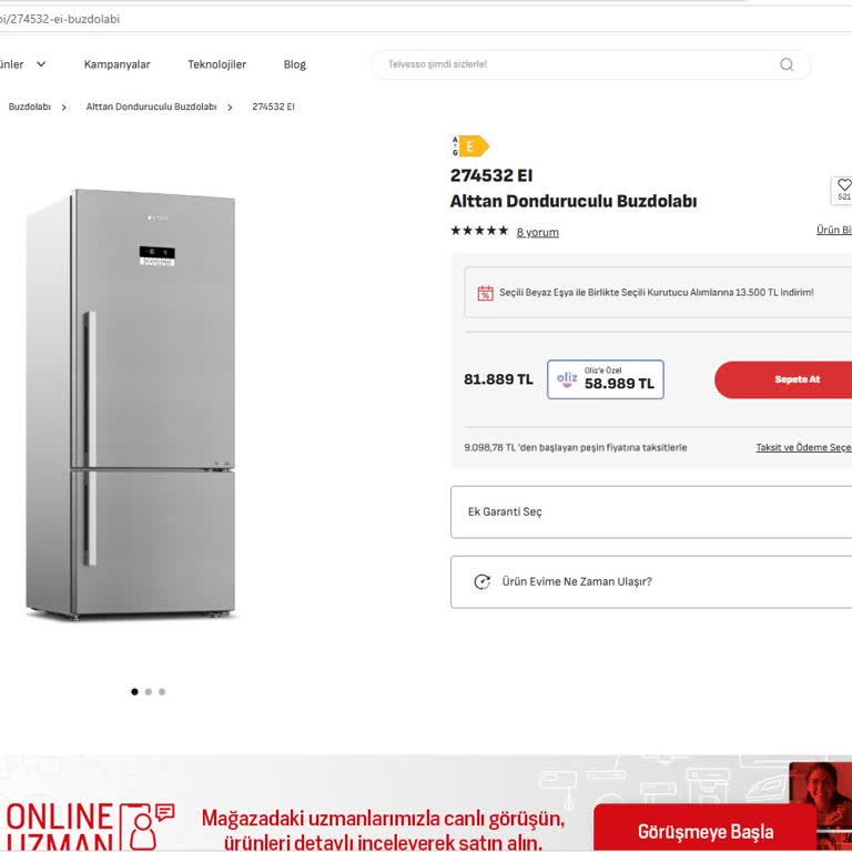 Garanti Altındaki Buzdolabımda Gizli Gaz Kaçağı Ve Yanıltıcı Fiyat Teklifi Üzerine Ücretsiz Değişim