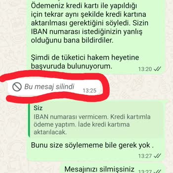 Hijyen Sorunu Ve Haksız 280 TL İade Kesintisi
