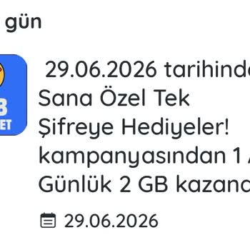 Kazandırio Uygulamasında 2 GB İnternet Paketi Tanımlanmadı
