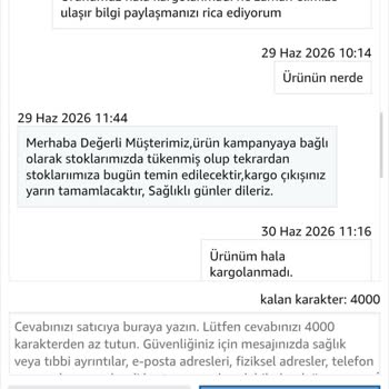 Kredi Kartı Çekildi, Ürün Gönderilmedi Ve Stok Bahanesi