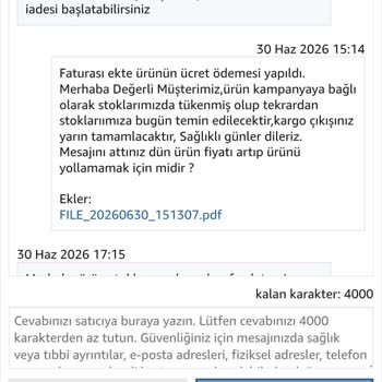 Kredi Kartı Çekildi, Ürün Gönderilmedi Ve Stok Bahanesi