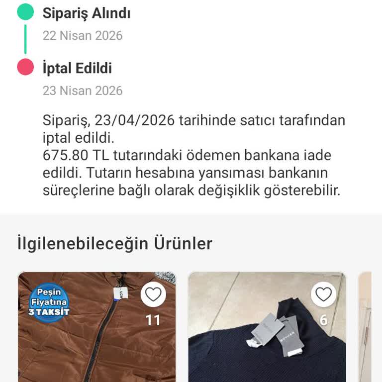 İade Edilmeyen 675,80 TL İçin Uzun Süreli Gecikme Ve Açıklama Talebi