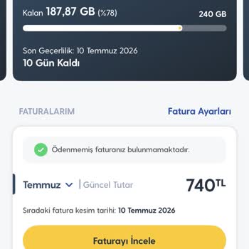 Turkcell Uygulama Uyarısı Olmadan Ek Ücret Yüklenmesi Ve Paketin İptalinin Reddedilmesi