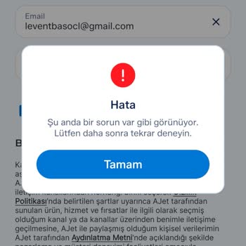 Online Bilet Alımında Sürekli Hata Ve Sistem Arızası